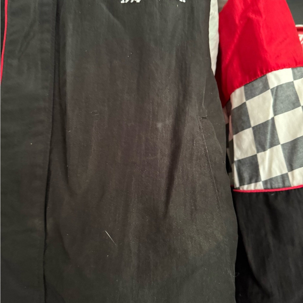 Black & Red Racing Puffer Jacket - Picture 3 of 6